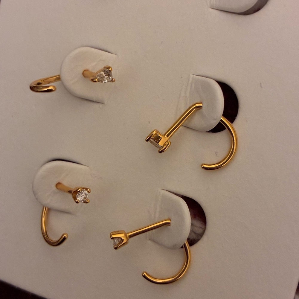 ARDANT 2 Pairs Huggie Hoop Earrings Set - Picture 7 of 8